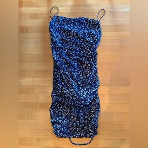 Mini Strap Midnight Floral Dress